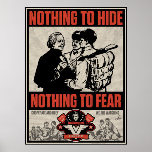 INSOC 1984 Propaganda Print ポスター