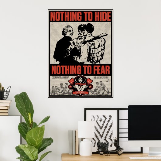 INSOC 1984 Propaganda Print ポスター (ホームオフィス)
