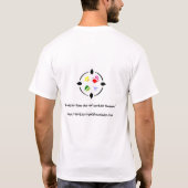 InSolidarityWithAnimalsのロゴのTシャツ Tシャツ (裏面)