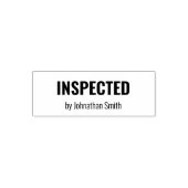 INSPECTED by Inspector's Name  Business Template セルフインキングスタンプ (デザイン)