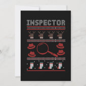 Inspector Investigator Ugly Christmas Sweater Gift 招待状 (正面)