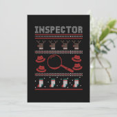 Inspector Investigator Ugly Christmas Sweater Gift 招待状 (スタンド正面)