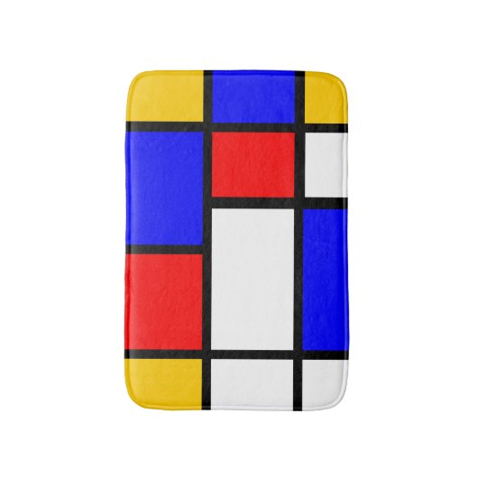 Inspiration Mondrian バスマット (正面縦)
