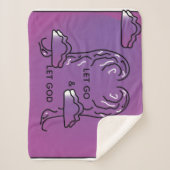 Inspiration Pillow Purple シェルパブランケット (正面)