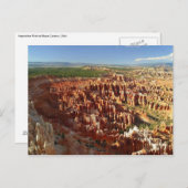 Inspiration Point atブライス・キャニオン,ユタ葉書 ポストカード (正面/裏面)