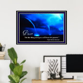 Inspiration Power Vision Emerson Quote Poster ポスター (ホームオフィス)