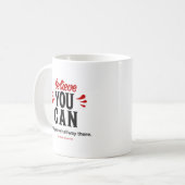 Inspiration Quote Believe you can  コーヒーマグカップ (正面左)