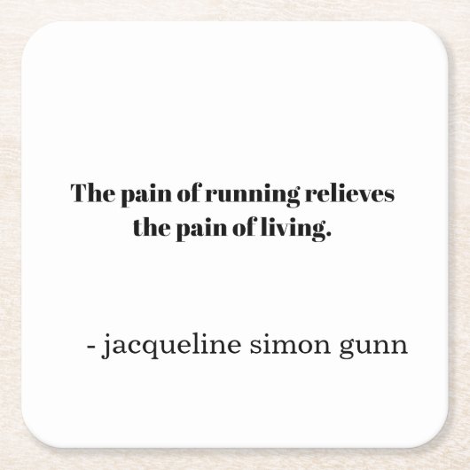 Inspiration runners  スクエアペーパーコースター (正面)