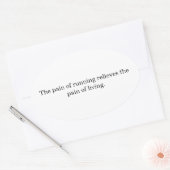 Inspiration runners  楕円形シール (封筒)