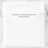 Inspiration runners  楕円形シール (バッグ)