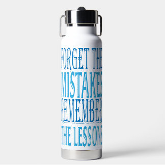 Inspiration Words "forget the mistakes" Tumbler ウォーターボトル