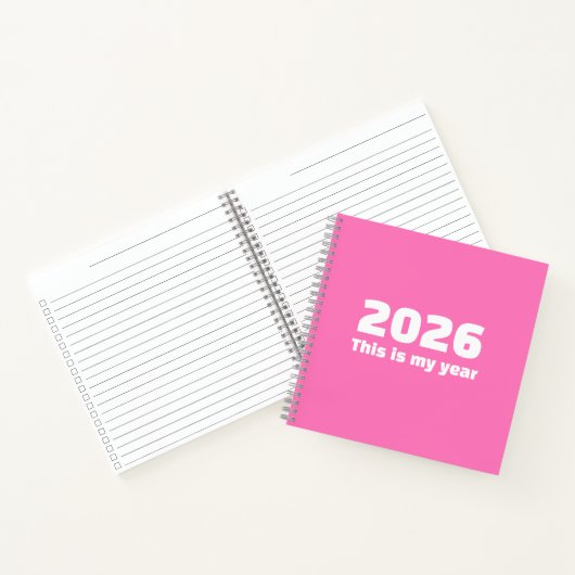 Inspirational 2026 Journal Spiral Notebook ノートブック (内部)