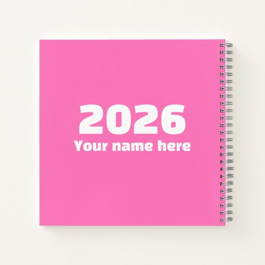 Inspirational 2026 Journal Spiral Notebook ノートブック (裏面)