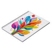 Inspirational Abstract Colorful Tree Painting ノートブック (左側)