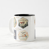 Inspirational animals and kids art collection ツートーンマグカップ (正面左)