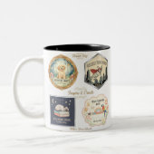 Inspirational animals and kids art collection ツートーンマグカップ (左)