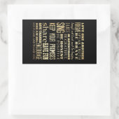 Inspirational Art - Love One Another. 長方形シール (バッグ)