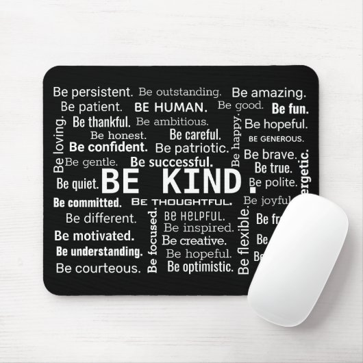Inspirational BE KIND Word Cloud マウスパッド (マウス)
