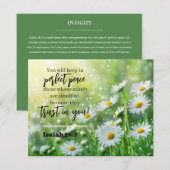 Inspirational Bible Verse Isaiah 26:3 Church  ノートカード (正面/裏面)