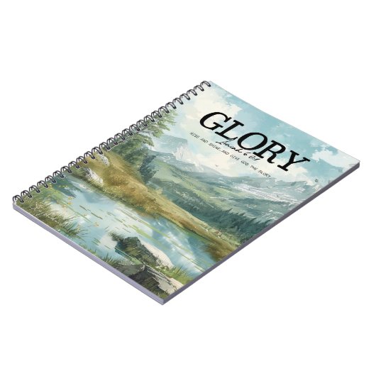 Inspirational Bible Verse Isaiah 60:1 ノートブック (左側)