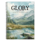 Inspirational Bible Verse Isaiah 60:1 Lake ノートブック (正面)