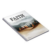 Inspirational Bible Verse Matthew 17:20 ノートブック (右側)