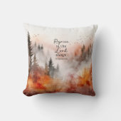 Inspirational Bible Verse Philippians 4:4 Nature  クッション (正面)