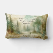 Inspirational Bible Verse Proverbs 24:14 Nature ランバークッション (裏面)