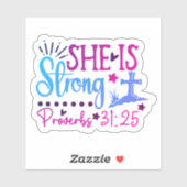 Inspirational Bible Verse Sticker for Empowerment シール (シート)