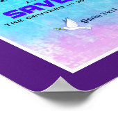 Inspirational Biblical Quote Psalm 34:18 ポスター (角)