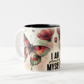 Inspirational Butterfly Wrap ツートーンマグカップ (正面左)