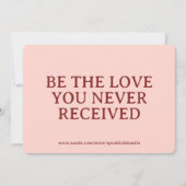 Inspirational Card Custom Self Love Gift for Women シーズンカード (正面)