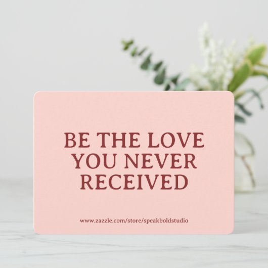Inspirational Card Custom Self Love Gift for Women シーズンカード (スタンド正面)