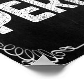 Inspirational Chalkboard Classroom Poster ポスター (角)