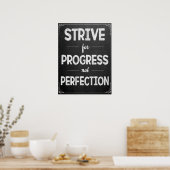 Inspirational Chalkboard Classroom Poster ポスター (キッチン)