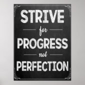 Inspirational Chalkboard Classroom Poster ポスター (正面)