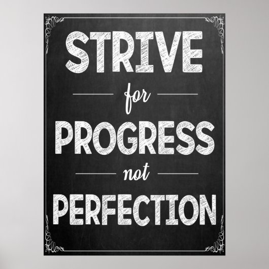 Inspirational Chalkboard Classroom Poster ポスター (正面)