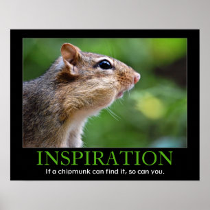Inspirational Chipmunk ポスター