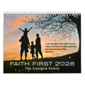 Inspirational Christian Family Name 2026 カレンダー (カバー)