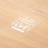 Inspirational Christian Quote from Proverbs 15:15 アクリル招待状 (レイダウン)