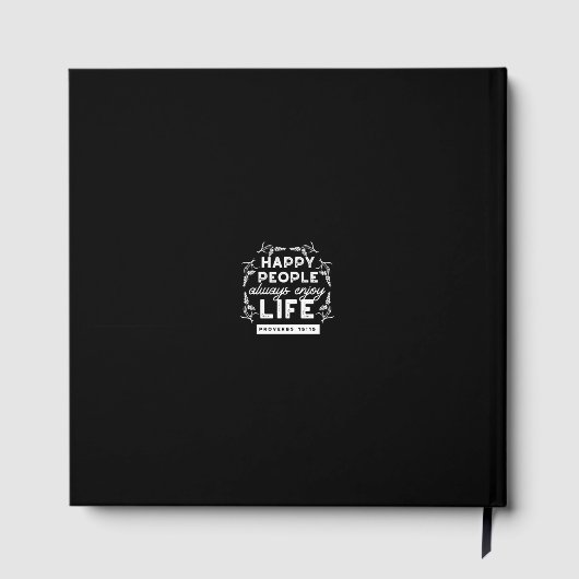 Inspirational Christian Quote from Proverbs 15:15 ゲストブック (裏面)