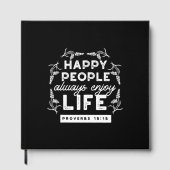 Inspirational Christian Quote from Proverbs 15:15 ゲストブック (正面)