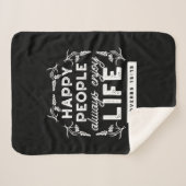 Inspirational Christian Quote from Proverbs 15:15 シェルパブランケット (正面(横))