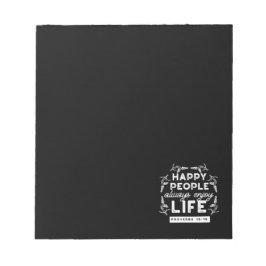 Inspirational Christian Quote from Proverbs 15:15 ノートパッド