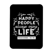 Inspirational Christian Quote from Proverbs 15:15 マグネット (縦)