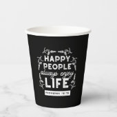 Inspirational Christian Quote from Proverbs 15:15 紙コップ (正面)