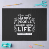 Inspirational Christian Quote from Proverbs 15:15 薄葉紙 (クラフト)