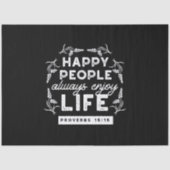 Inspirational Christian Quote from Proverbs 15:15 薄葉紙 (正面)