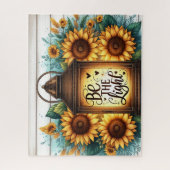 Inspirational Christian Sunflower ジグソーパズル (縦)