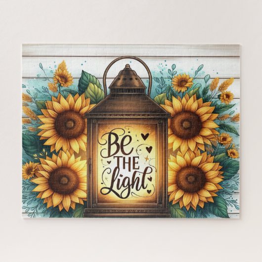 Inspirational Christian Sunflower ジグソーパズル (横)